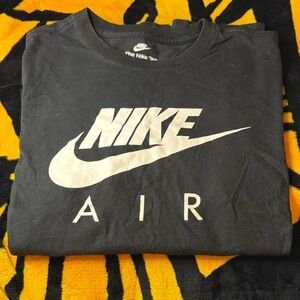 Nike Air Black Tee with White Logo